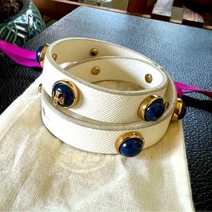 Tory Burch leather wrap bracelet